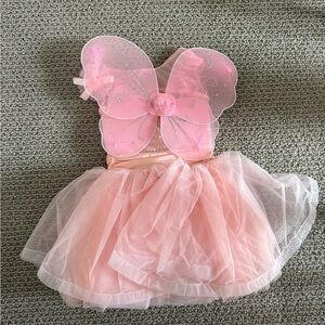 Pink Fairy  Dress with Wings